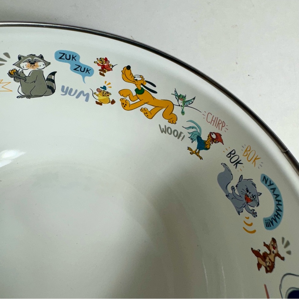 NWT. Disney Critters Enamel Bowl. Metal bowl with enamel coating. - Picture 5 of 9